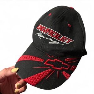 Vintage Chevrolet Racing Black and Red Cap